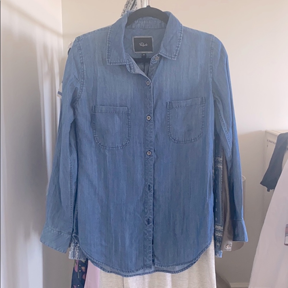 NWT Rails XS Denim Button Down